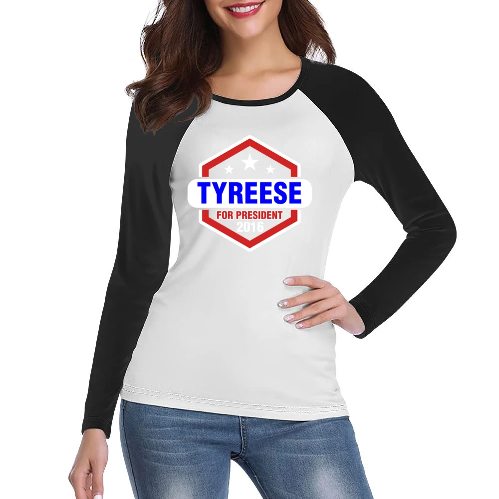 Tyreese For President 2016 The Walking Dead TV Show Women Ladies Long Sleeve T-Shirt