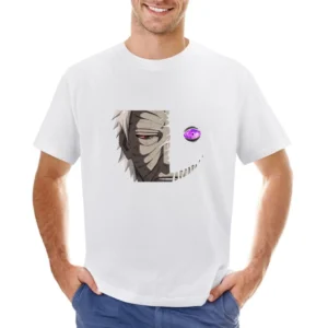 Uchiha Obito half black zetsu naruto anime manga Asian Size Men T-Shirt
