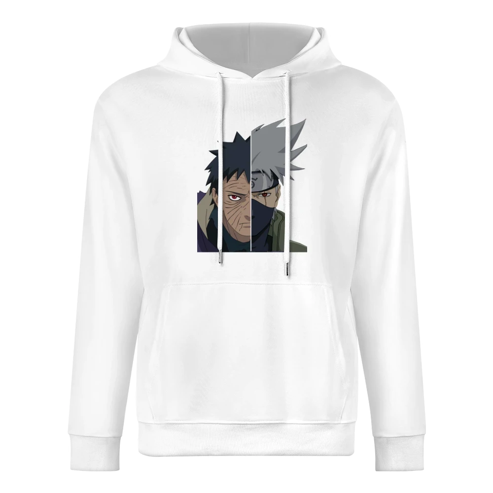Uchiha Obito hatake Kakashi Sharingan eyes magenkyo kamui naruto anime European Size Men Hoodie