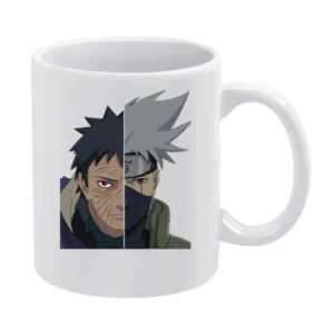 Uchiha Obito hatake Kakashi Sharingan eyes magenkyo kamui naruto anime White Mug
