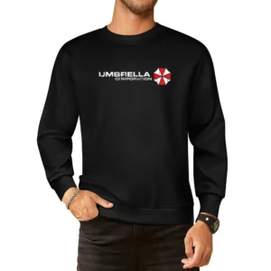 Umbrella Corporation Resident Evil Biohazard Video Game Distressed Fan European Size Pullover Sweater