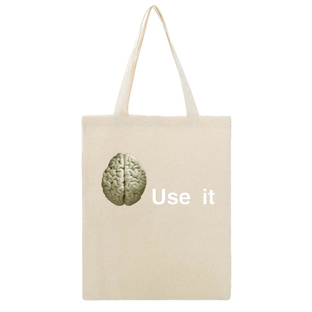 Use it Beige Canvas Tote Shopping Bag