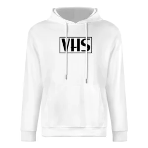 VHS Logo Fun Never Forget Remember Old Video Movies European Size Men Hoodie