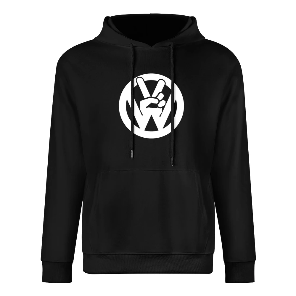 VW Peace Sign Fun Volkswagen Car European Size Men Hoodie