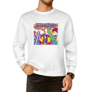 Various Artists Mutant Disco Album Cover Distressed Image European Size Pullover Sweater
