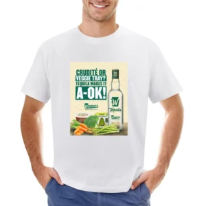 Veggie Tray Or Crudite Tequila Makes It A-ok Wegner's Groceries T Shir Asian Size Men T-Shirt
