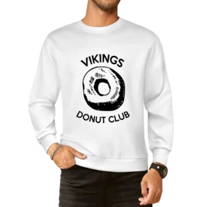 Vikings Donut Club Fun Game Food Graphic European Size Pullover Sweater