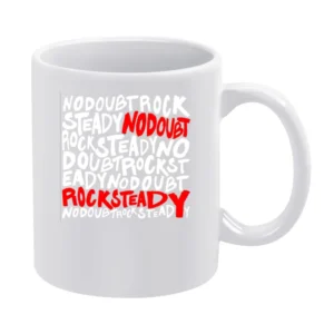 Vintage Band Tee No Doubt Rock Steady Graphic V Neck White Mug