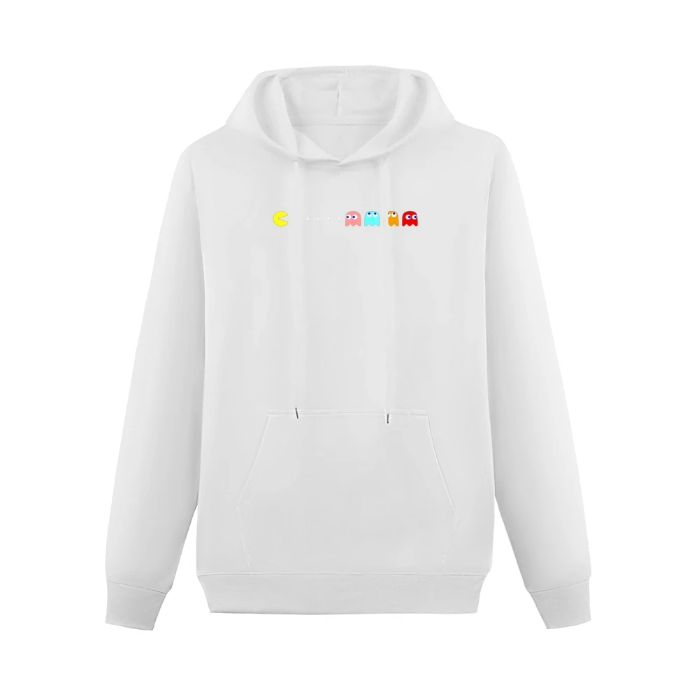 Vintage Pac Man Video Game Fun Graphic Tee Shirt Men Hoodie With Pocket