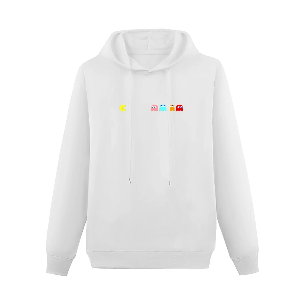 Vintage Pac Man Video Game Fun Graphic Tee Shirt Men Hoodie Without Pocket