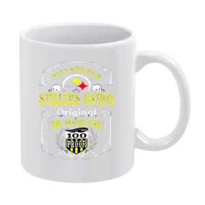 Vintage Pittsburgh Football Nation Team White Mug