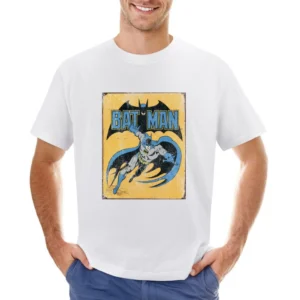 Vintage Popular Bat Comic Superhero Fun Graphic Asian Size Men T-Shirt