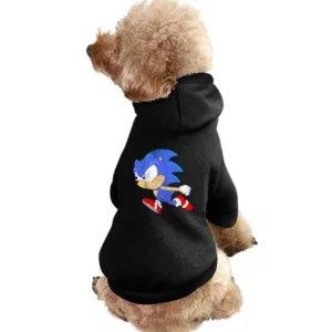 Vintage Sonic Video Game Fun Hedgehog Graphic Tee Shirt Pet Apparel Clothes