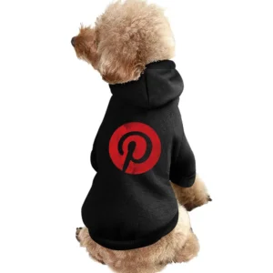 Vintage Style Pinterest P Distressed Logo Popular Social Media Graphic Pet Apparel Clothes