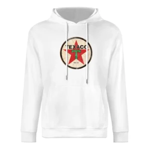 Vintage Texaco Gas Petrol Distressed Graphic Car Lover European Size Men Hoodie