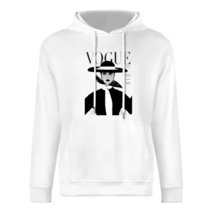 Vintage Vogue Cover Magazine Graphic Tee Shirt European Size Men Hoodie