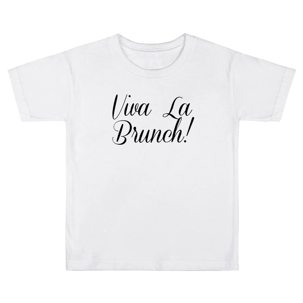 Viva La Brunch Fun Breakfast Lunch Food Graphic Kids Boys Girls T-Shirt