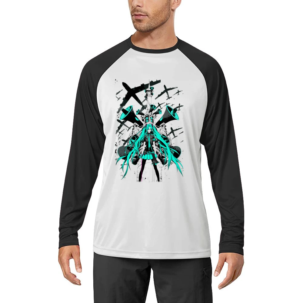 Vocaloid Music Style Men Long Sleeve T-Shirt