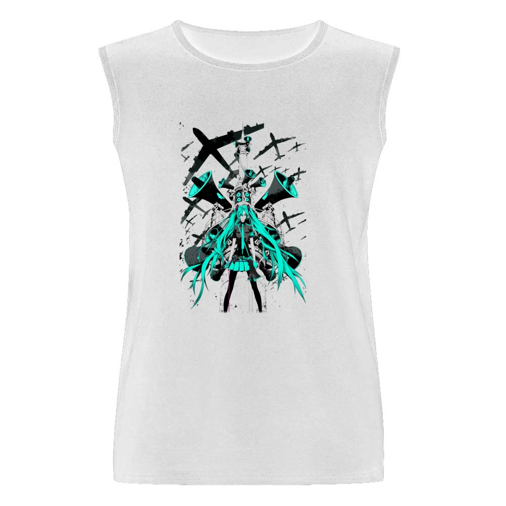 Vocaloid Music Style Men Sleeveless T-Shirt