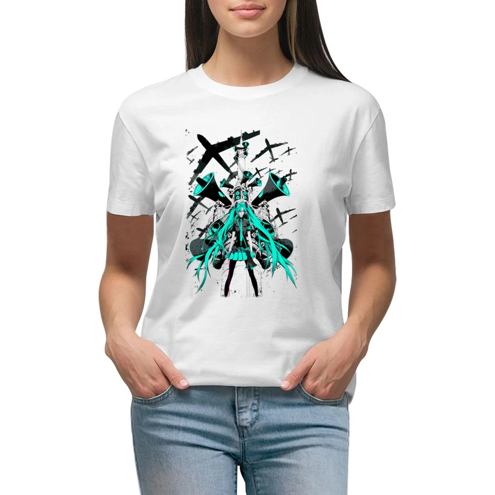 Vocaloid Music Style Premium Women Ladies T-shirt
