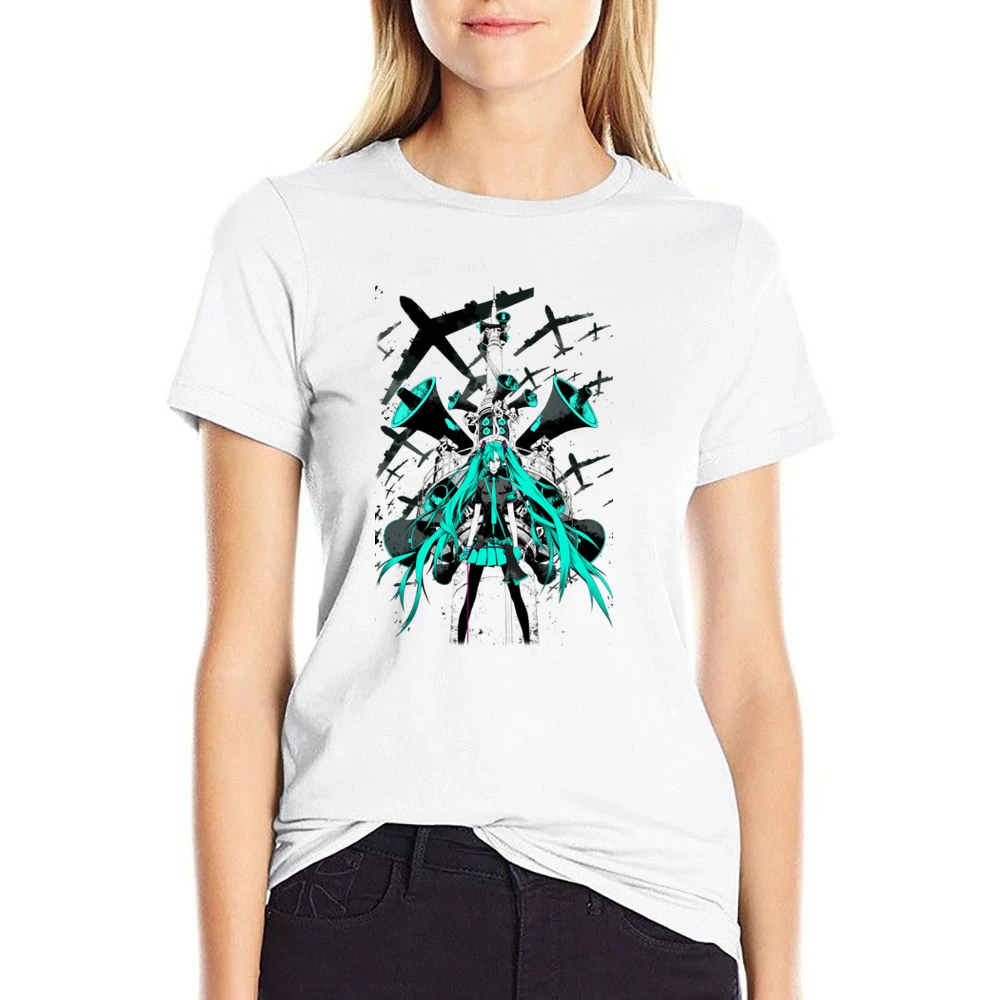 Vocaloid Music Style US Size Women Ladies T-shirt