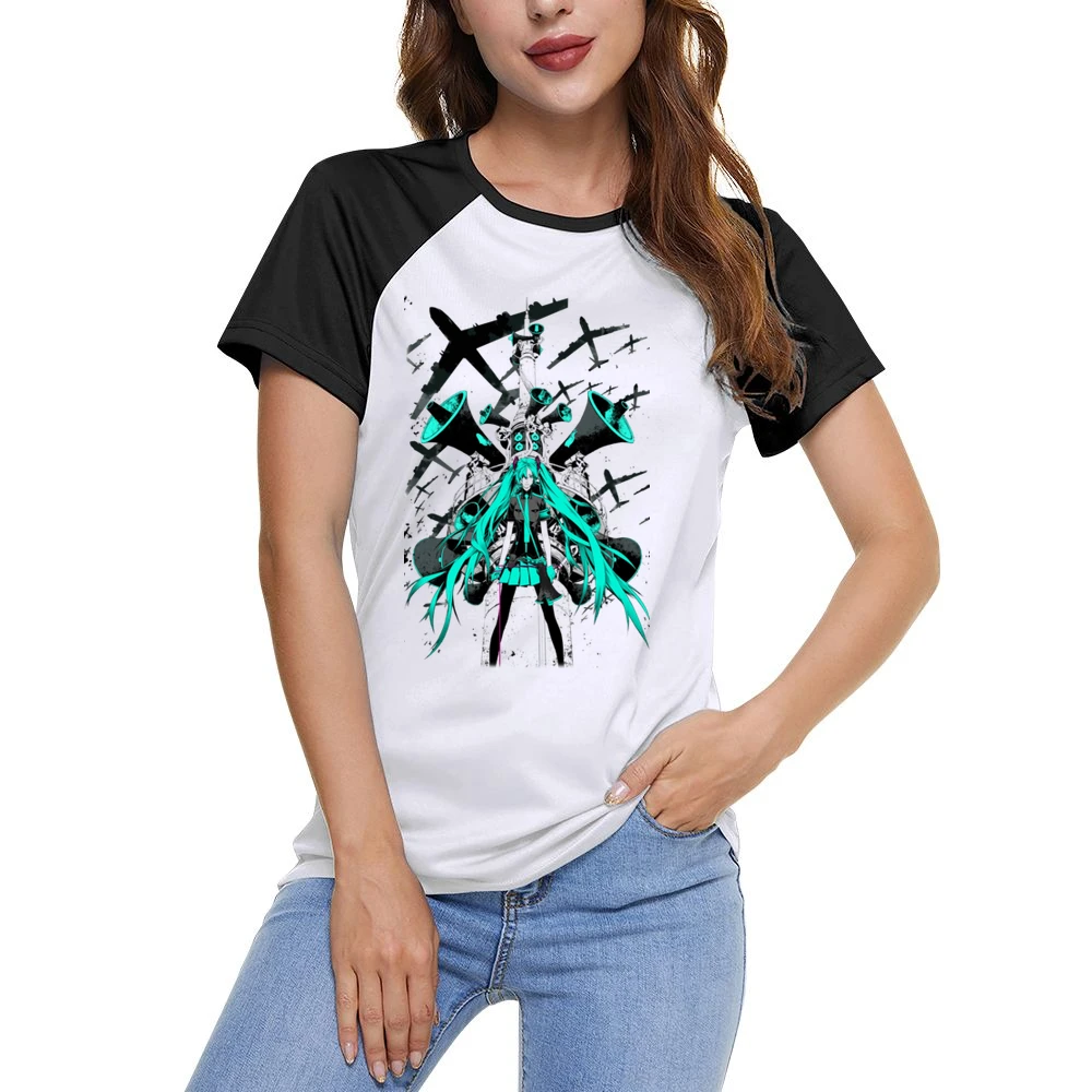 Vocaloid Music Style Women Ladies Short Sleeve T-Shirt