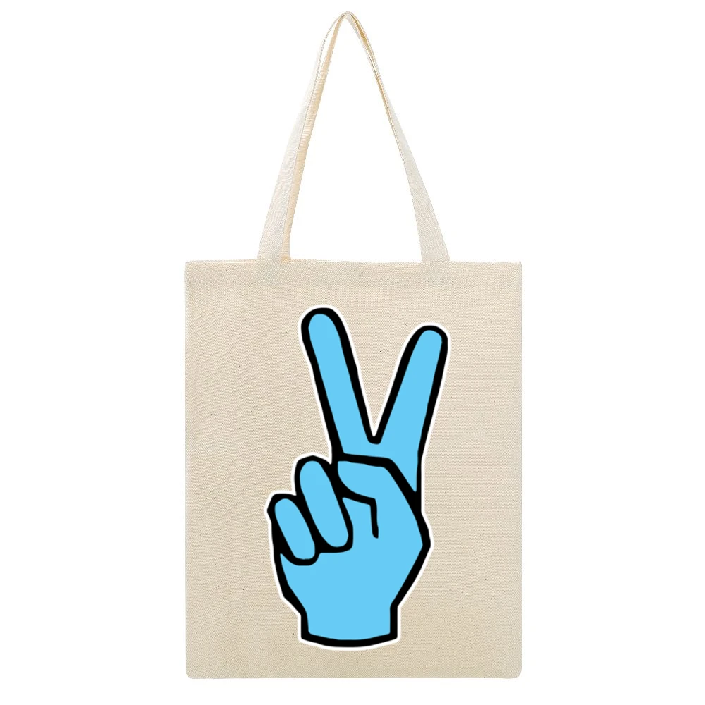 V's Up Villanova Champions Basketball March Madness Fan Beige Canvas Tote Shopping Bag