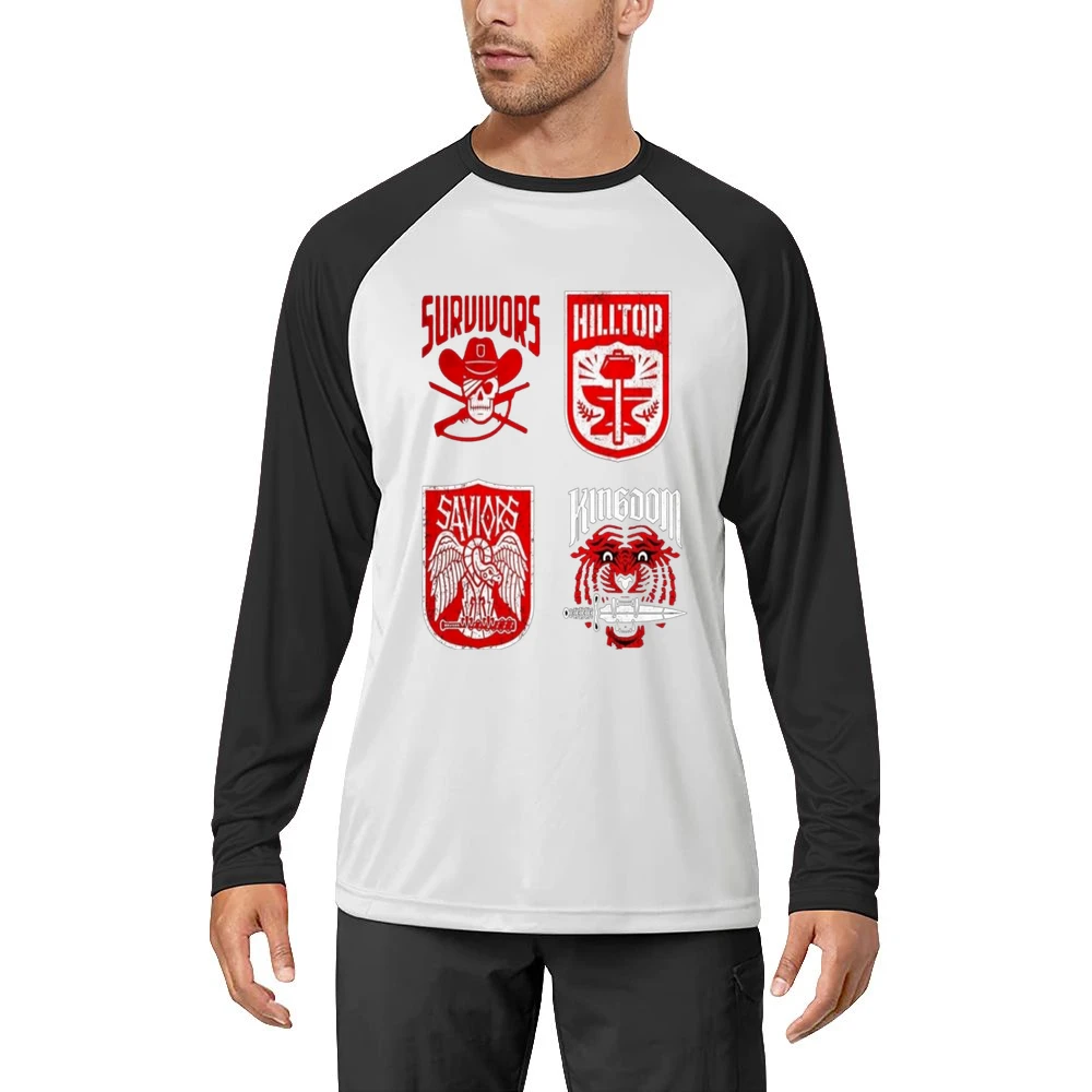 Walking Dead Logo Tshirt Men Long Sleeve T-Shirt