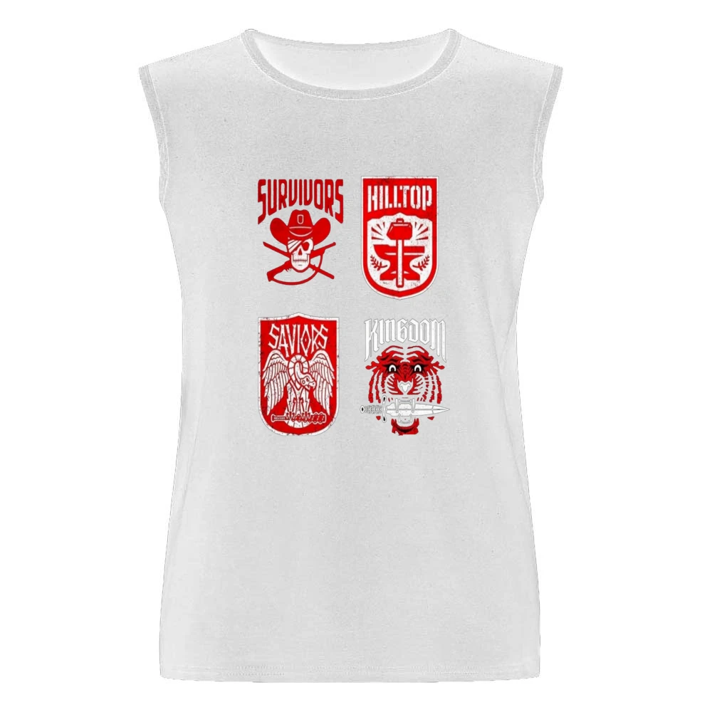 Walking Dead Logo Tshirt Men Sleeveless T-Shirt