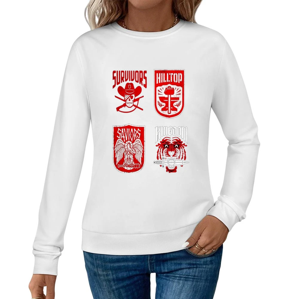 Walking Dead Logo Tshirt Women Pullover Sweatshirt