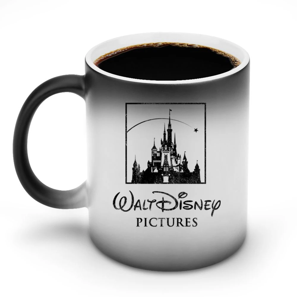Walt Disney Vintage Style Graphic Castle Logo Discoloration Mug