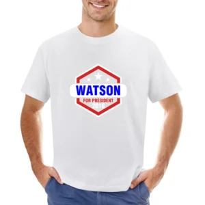 Watson For President 2016 Sherlock TV Show Asian Size Men T-Shirt