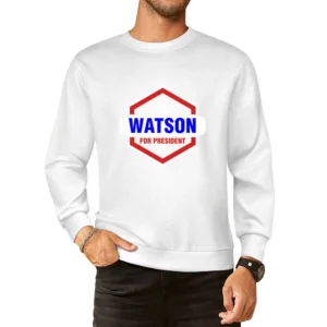 Watson For President 2016 Sherlock TV Show European Size Pullover Sweater