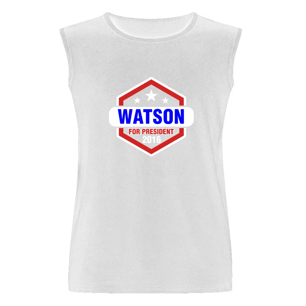 Watson For President 2016 Sherlock TV Show Men Sleeveless T-Shirt