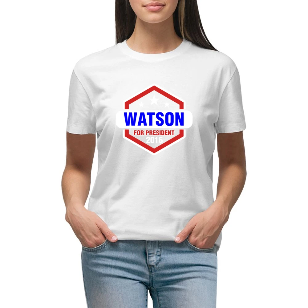 Watson For President 2016 Sherlock TV Show Premium Women Ladies T-shirt