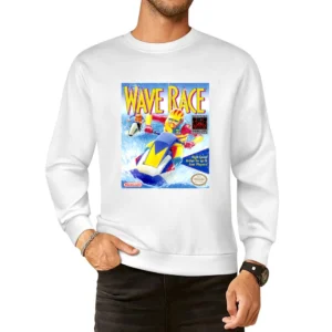 Wave Race Game Boy Nintendo Old School Retro Video Game Fan Distressed European Size Pullover Sweater