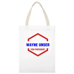 Wayne Unser For President 2016 Sons of Anarchy TV Show White Canvas Tote Shopping Bag