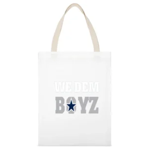 We Dem Boyz Cowboys Tshirt White Canvas Tote Shopping Bag