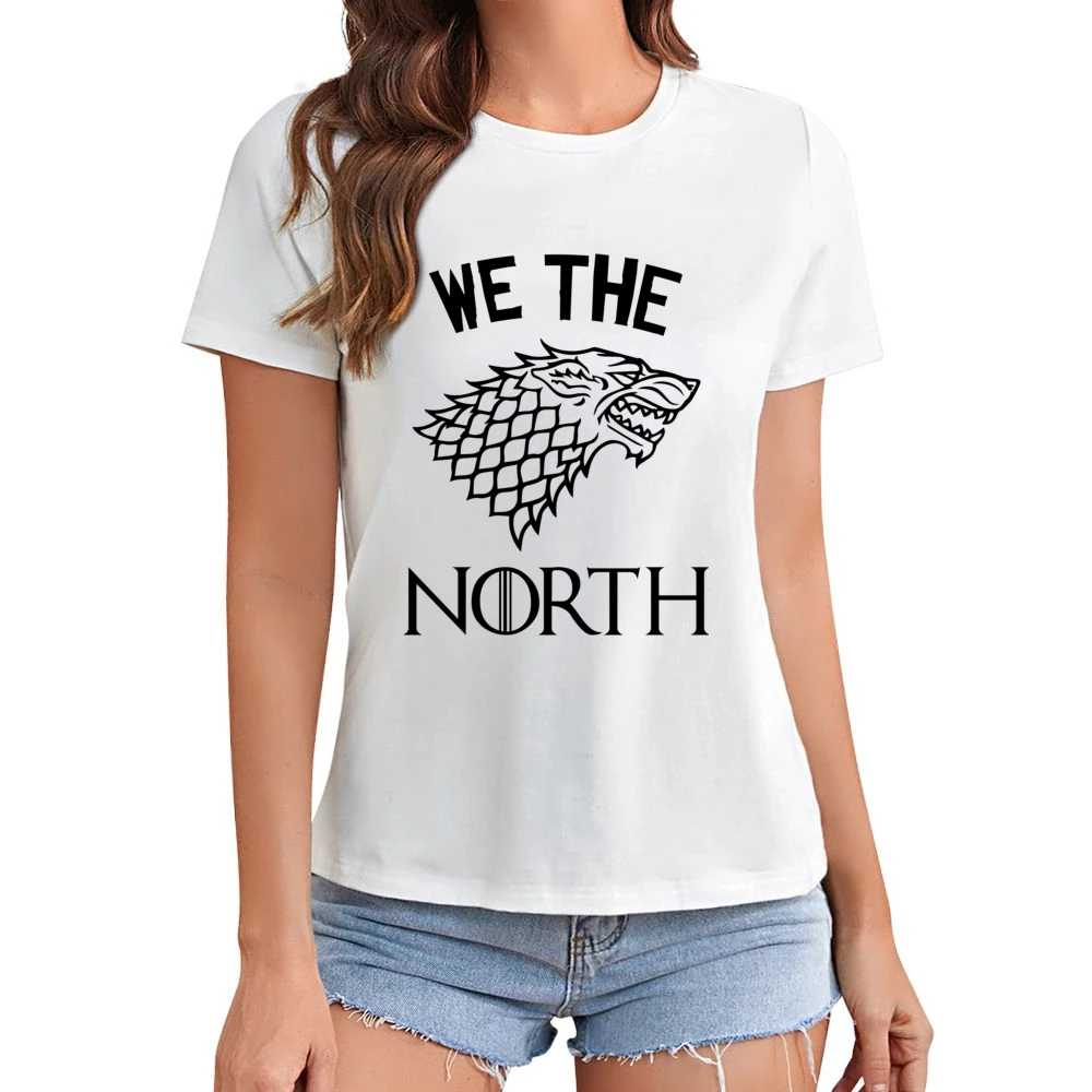 We The North Game Of Thrones Parody Stark Family Tv Fan Asian Size Women Ladies T-shirt