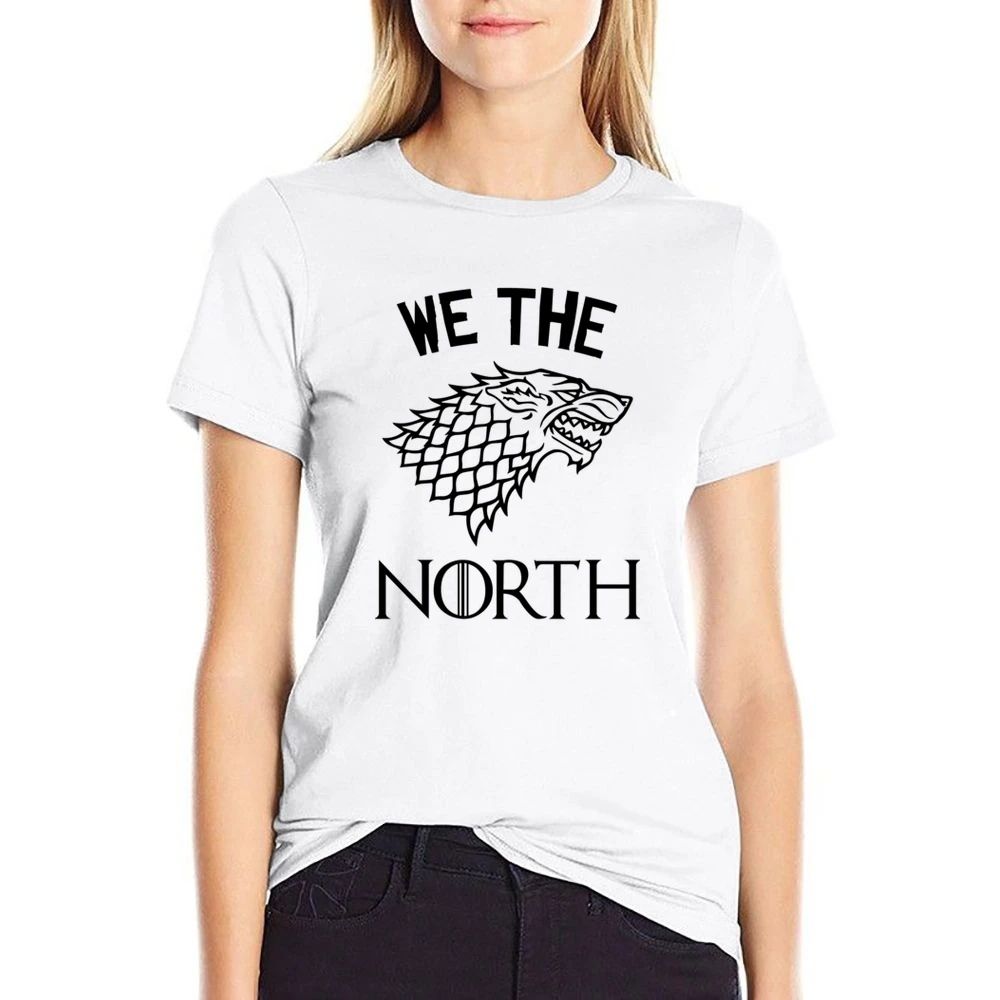 We The North Game Of Thrones Parody Stark Family Tv Fan US Size Women Ladies T-shirt