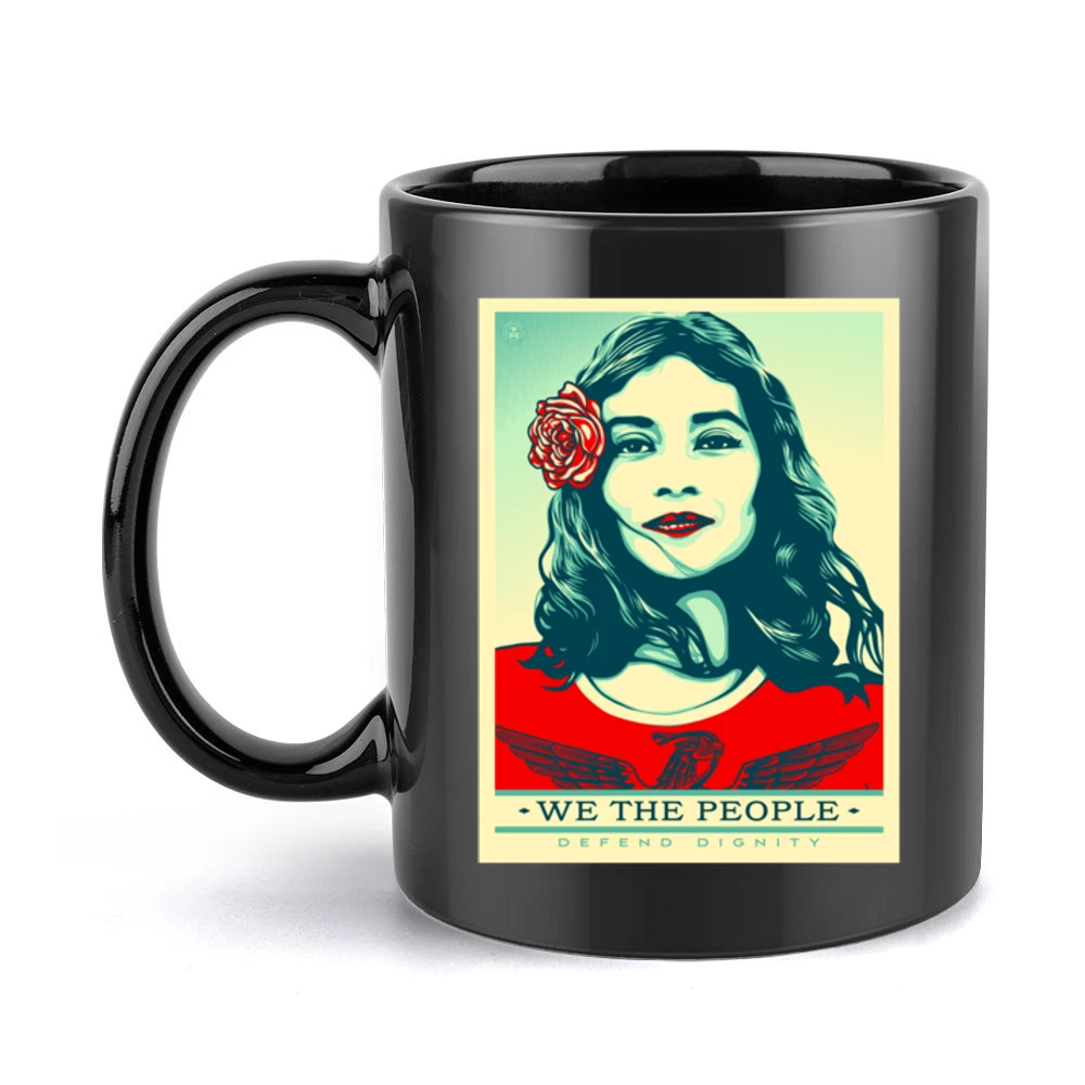 We The People Black Mug
