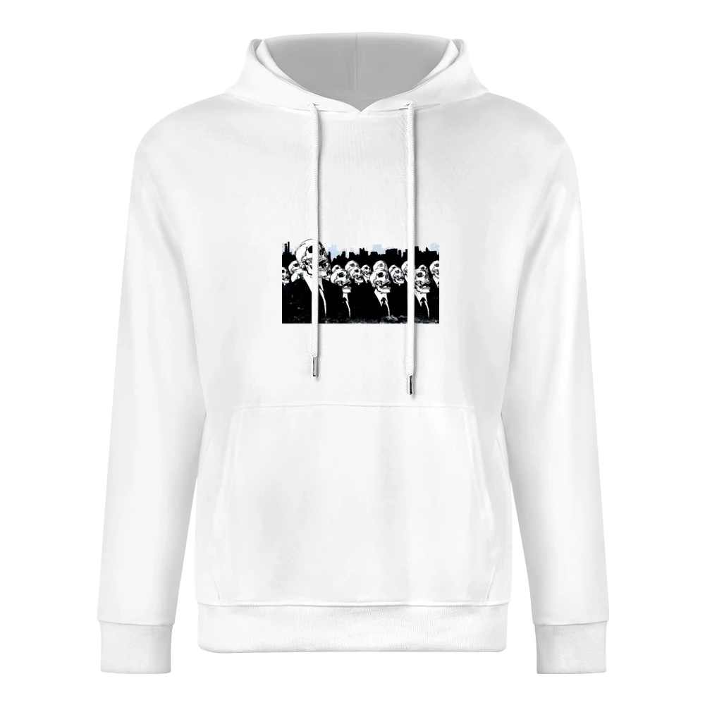 We live no more living dead zombies skeleton skull European Size Men Hoodie