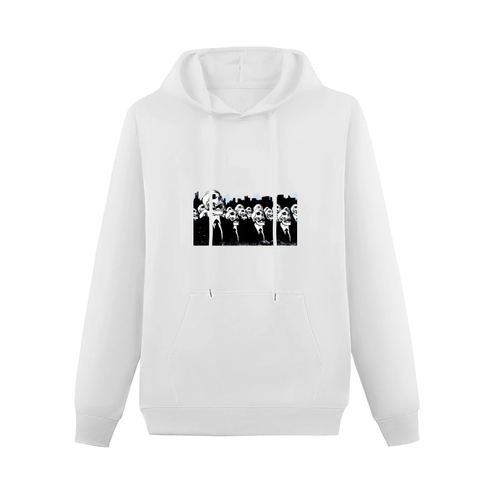 We live no more living dead zombies skeleton skull Men Hoodie With Pocket