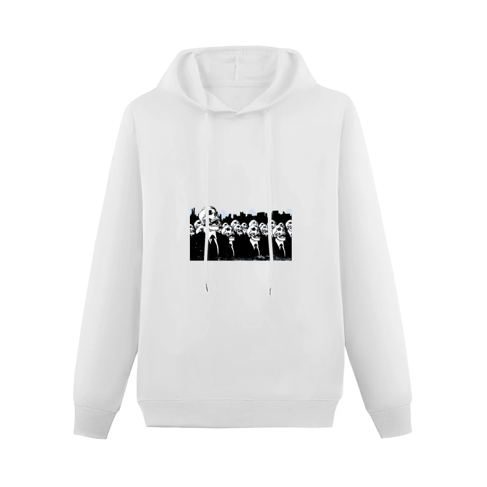 We live no more living dead zombies skeleton skull Men Hoodie Without Pocket