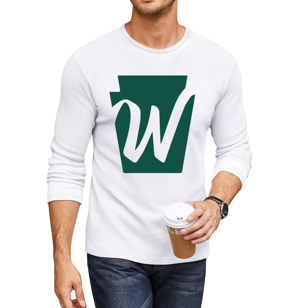 Wegner's Groceries Big W Logo Funny Men CrewNeck Long Sleeve T-Shirt