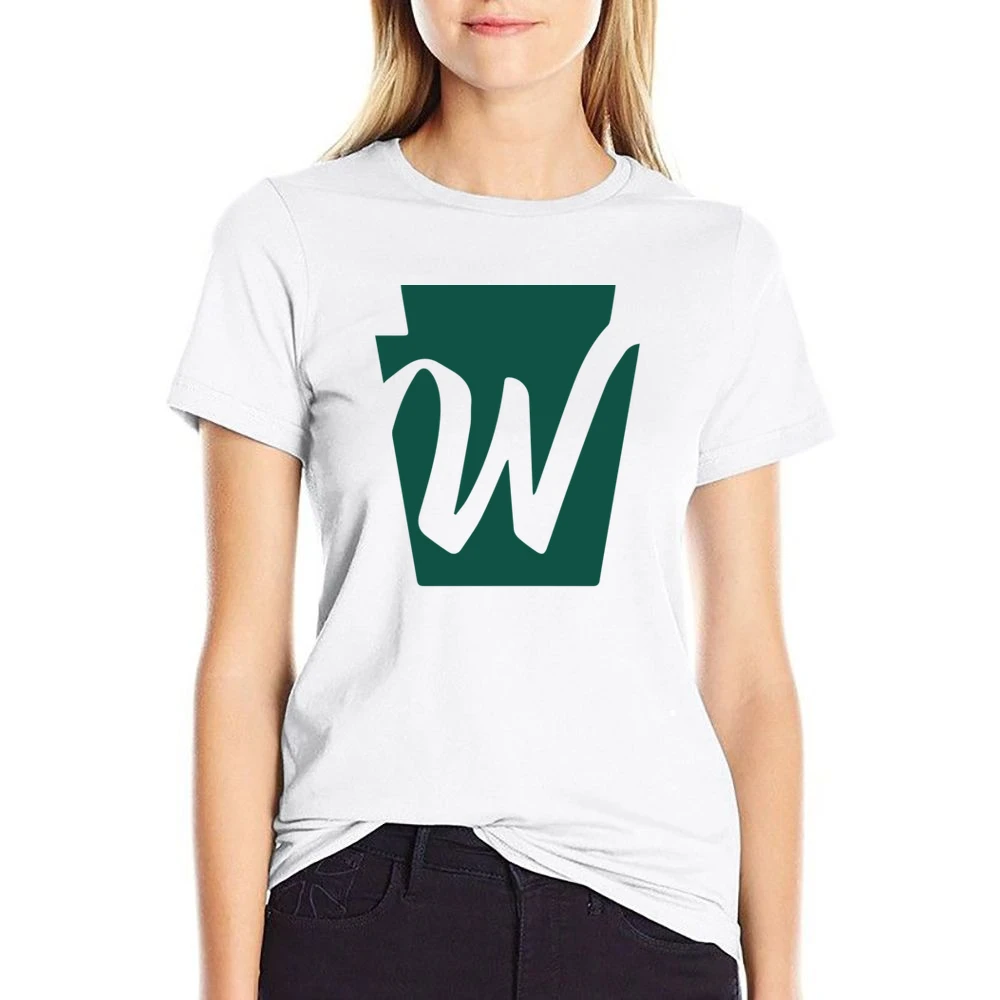Wegner's Groceries Big W Logo Funny US Size Women Ladies T-shirt