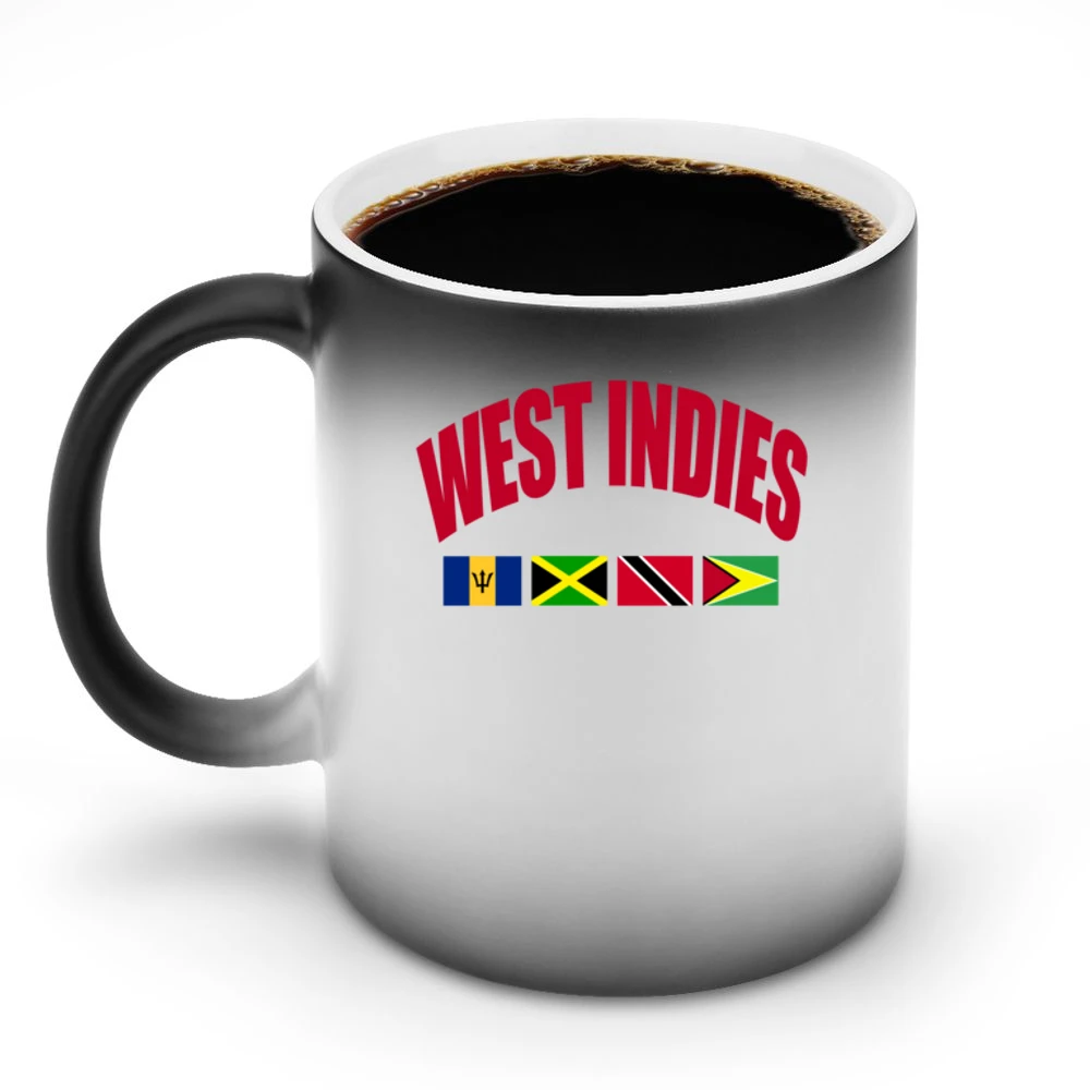 West Indies Barbados Jamaica Trinidad And Tobago Guyana Flag Graphic T Discoloration Mug
