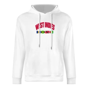 West Indies Barbados Jamaica Trinidad And Tobago Guyana Flag Graphic T European Size Men Hoodie