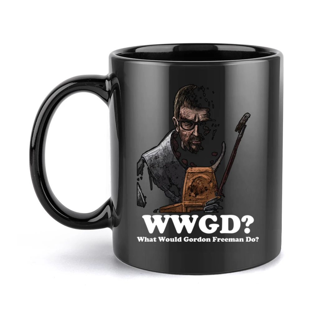 What Would Gordon Freeman Do Black Mug