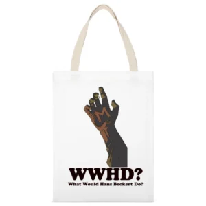 What Would Hans Beckert Do White Canvas Tote Shopping Bag
